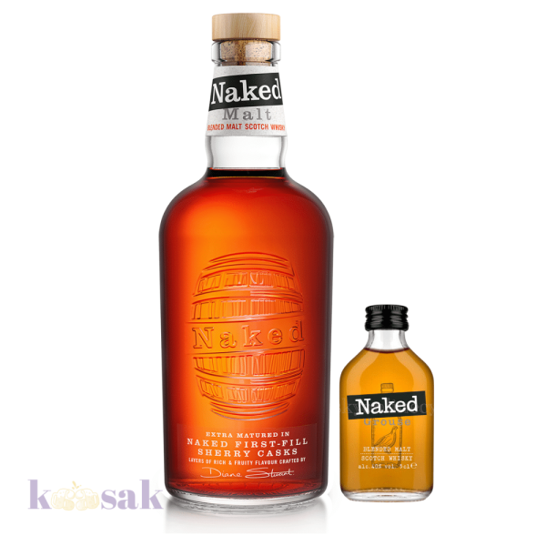 The Naked Malt Scotch Whisky – 70 cl with 5 cl